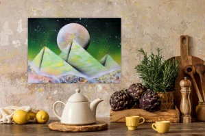 Pyramidy žlutozelené